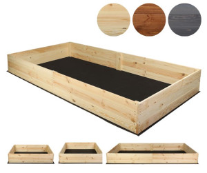 Duża drewniana skrzynia na warzywa ZP06 /27x203x117 cm/ Naturalna
