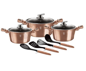 Zestaw Garnków Granitowych Berlinger Haus Rose Gold Bh-6151