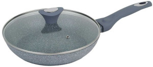Patelnia Granitowa 26cm Klausberg Kb-7317 Pokrywa
