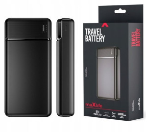 Powerbank 30000 Mah Maxlife 2x Usb + Kabel 5v