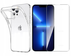 Szkło + Etui Kompletny Zestaw Ochronny Do Iphone