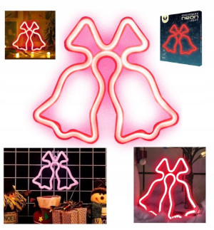 Neon Led Dzwonki Na Ścianę Do Okna Na Baterie Usb
