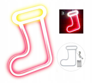 Neon Led Na Ścianę Do Okna Na Baterie Skarpeta Usb