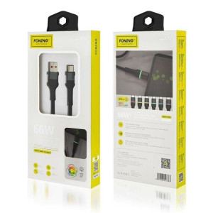 Kabel Foneng X79 Usb/type C 66w, 1m Czarny