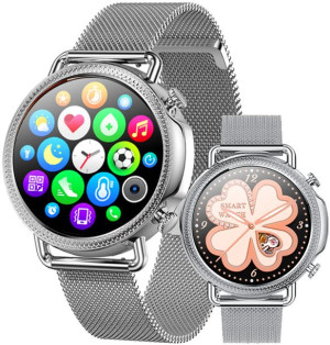 Zegarek SMARTWATCH Rubicon - RNBE74 srebrny POŁĄCZENIA SMS PULS KROKI