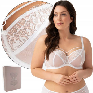 Biustonosz GORSENIA K496 PARADISE soft BIAŁY, 75H
