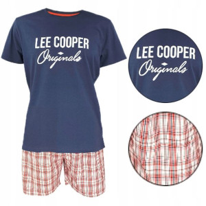 Stylowa piżama męska Lee Cooper kr. rękaw bawełna