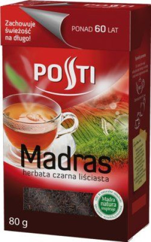 Pakiet 3szt Posti Herbata Madras Liśćiasta 80g