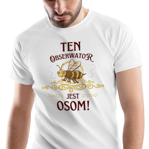 T-Shirt Męski Dla Obserwatora Koszulka XL Prezent