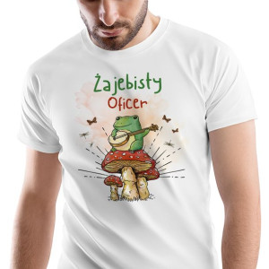 T-Shirt Męski Dla Oficera Koszulka L Prezent
