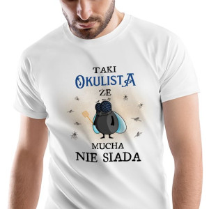 T-Shirt Męski Dla Okulisty Koszulka S Prezent