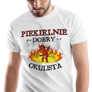 T-Shirt Męski Dla Okulisty Koszulka S Prezent