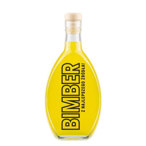 Butelka Elipsa Z Nadrukiem Bimber Z Najlepszego Źródła 500ml + Korek