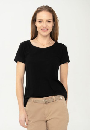Damski T-shirt Z Półokrągłym Dekoltem Volcano T-pia L