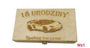 Prezent 18 urodziny Pudełko na pieniądze