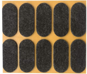 Podkładki Filcowe Pod Meble Stoły Czarne 20x44mm