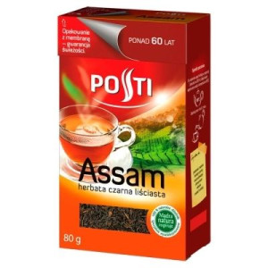 Pakiet 6szt Posti Assam Herbata czarna liściasta 80g