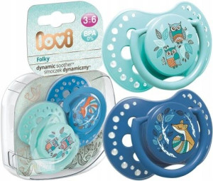 Lovi Uspokajający Smoczek Dynamiczny 2 Szt. 3-6m