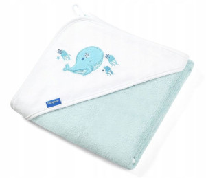 Babyono Okrycie Kąpielowe Ręcznik Bambusowy 85x85
