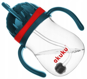 Akuku Innowacyjny Kubek Bidon Z Obciążoną Słomką
