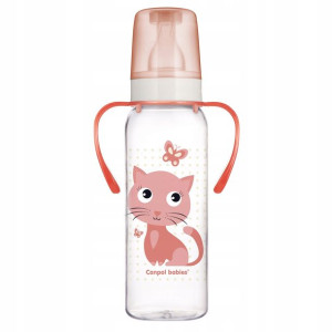 Canpol Lekka Wąska Butelka Z Uchwytami 250ml 12m+