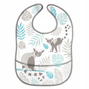 CANPOL Śliniak zmywalny na rzep z kieszenią