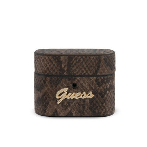 Etui Guess GUACAPPUSNSMLBR Apple AirPods Pro cover brązowy/brown Python Col
