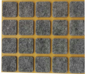 Podkładki Filcowe Filc Pod Meble Szare 20x20mm