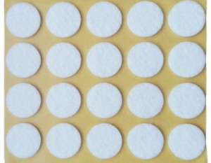 Podkładki Filcowe Pod Meble Krzesła Białe Fi 20mm
