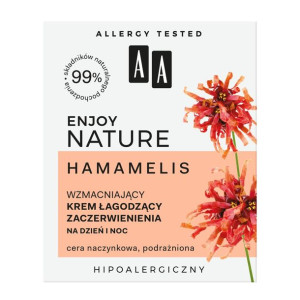 AA Enjoy Nature wzmacniający krem łagodzący zaczerwienienia na dzień/noc