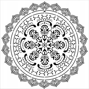 Szablon do malowania, szablon wielokrotny /MANDALA/