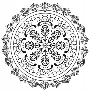 Szablon malarski, szablony malarskie, Mandala
