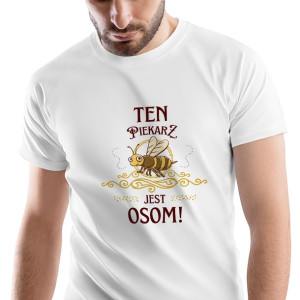 T-Shirt Męski Dla Piekarza na Urodziny S Prezent