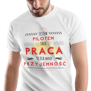 T-Shirt Męski Dla Pilota Koszulka L Prezent
