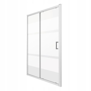 KERRA ZOOM 100ML drzwi prysznicowe suwane 100x190cm szkło mleczne pasy