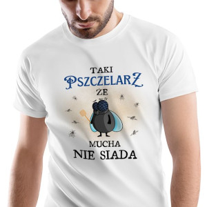 T-Shirt Męski Dla Pszczelarza Urodziny L Prezent