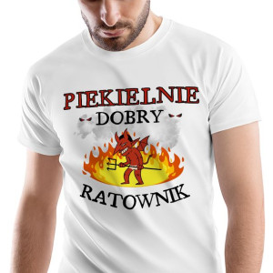 T-Shirt Męski Dla Ratownika Koszulka L Prezent