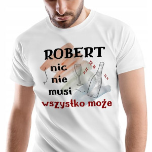 T-Shirt Męski Dla Roberta Koszulka L Prezent