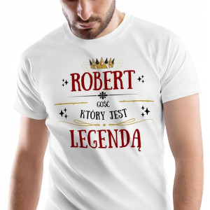 T-Shirt Męski Dla Roberta Koszulka M Prezent