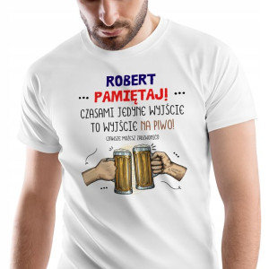 T-Shirt Męski Dla Roberta Koszulka XXL Prezent