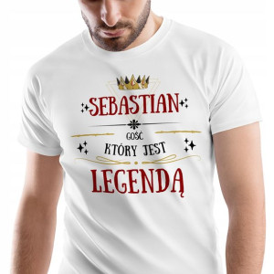 T-Shirt Męski Dla Sebastiana Koszulka M Prezent