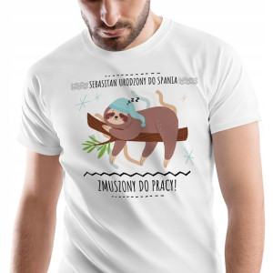 T-Shirt Męski Dla Sebastiana Koszulka M Prezent