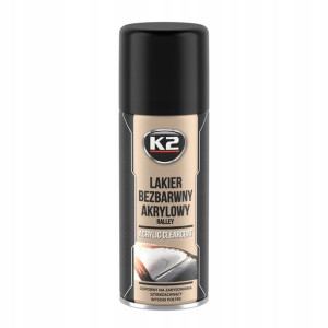 K2 Lakier Bezbarwny Akrylowy Połysk 400ml L349