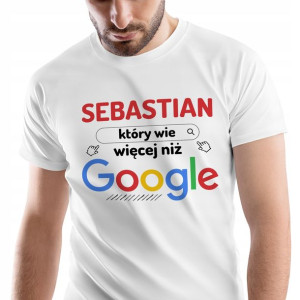 T-Shirt Męski Dla Sebastiana Koszulka XL Prezent