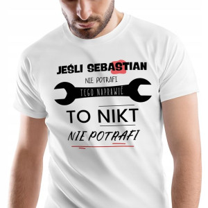 T-Shirt Męski Dla Sebastiana Koszulka XXL Prezent