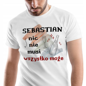 T-Shirt Męski Dla Sebastiana Koszulka XXL Prezent