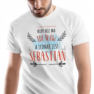 T-Shirt Męski Dla Sebastiana Koszulka XXL Prezent