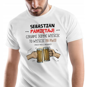 T-Shirt Męski Dla Sebastiana Koszulka XXL Prezent