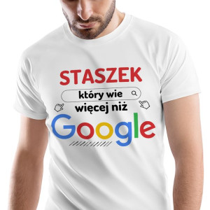 T-Shirt Męski Dla Staszka Koszulka L Prezent