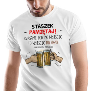 T-Shirt Męski Dla Staszka Koszulka M Prezent